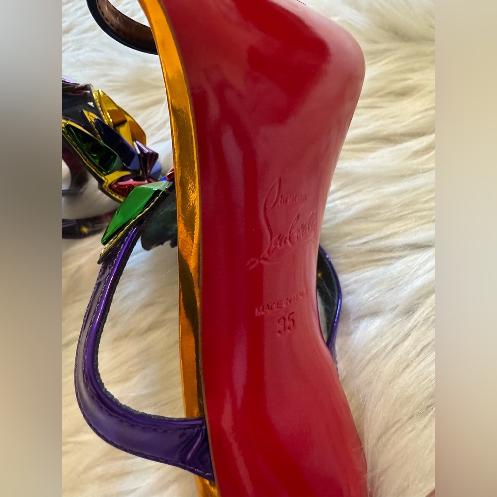Christian Louboutin x Marvel Gladiator Sandals Multicolor 35 - Picture 12 of 12